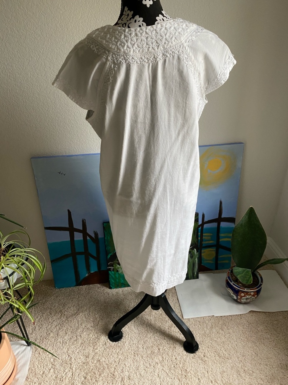 Roller Rabbit White Floral Embroidered Blouse - Picture 4 of 6